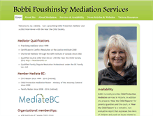 Tablet Screenshot of bobbipoushinsky.com